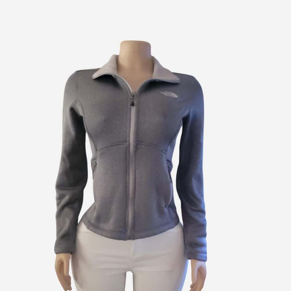 Womens North Face Fleece Zip Jacket Agave Coat Small, Large